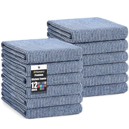 380 GSM Cotton Premium Kitchen Towels 12 Pack (12 Count)