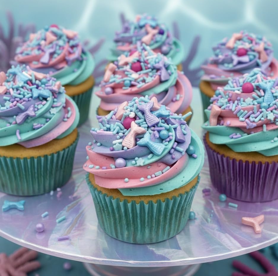 Sprinkles Edible Cake and Cupcake Sprinkles with Assorted Shapes and Sizes for Parties (4 Ounce)