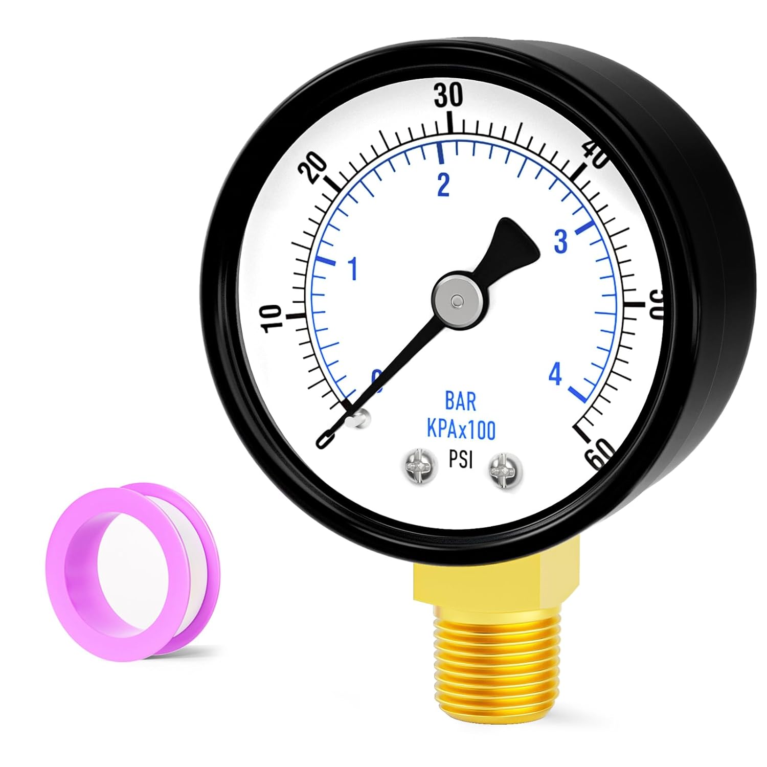 0-60psi Well Pump Pressure Gauge 1/4