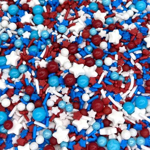 Sprinkles Edible Cake and Cupcake Sprinkles with Assorted Shapes and Sizes for Parties