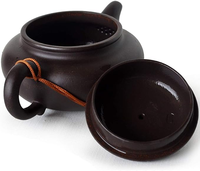 Teapot 8.6oz Chinese Gongfu Tea Genuine Black Clay Zisha Classics Pot Infusers Tea