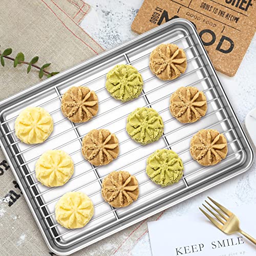 Baking Sheet with Rack Set [2 Sheets + 2 Racks]