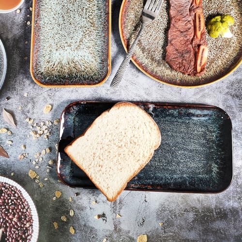 Ceramic Serving Dinner Plate Set (4 Count)