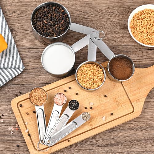 Measuring Cups and Spoons Set (8 Count)
