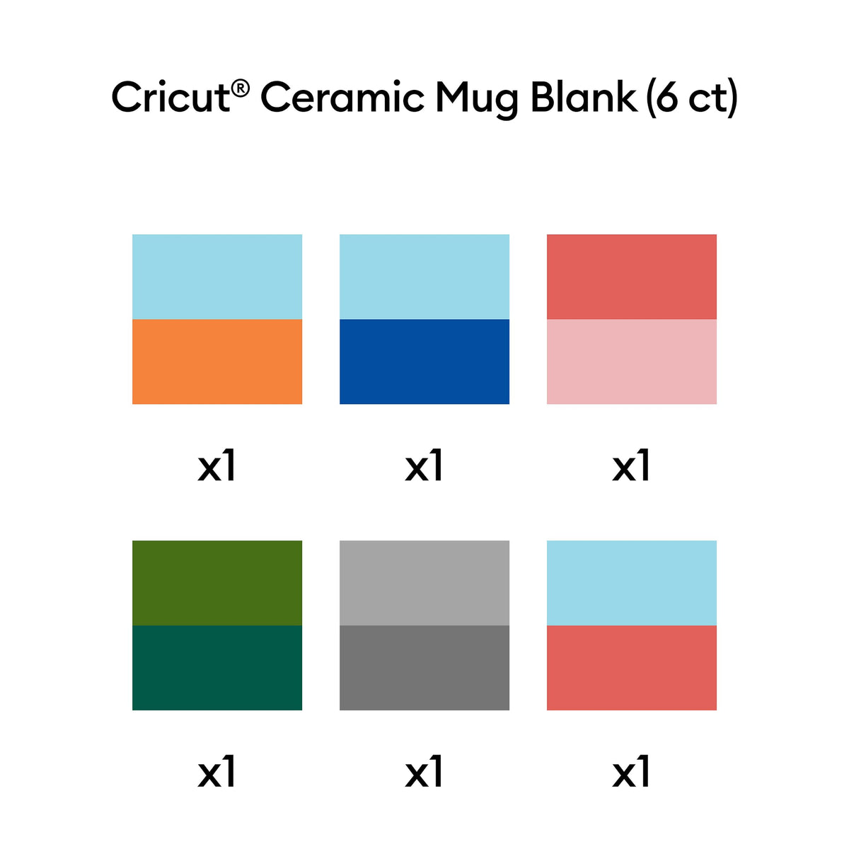 Beveled ceramic mug blank, 15 oz capacity