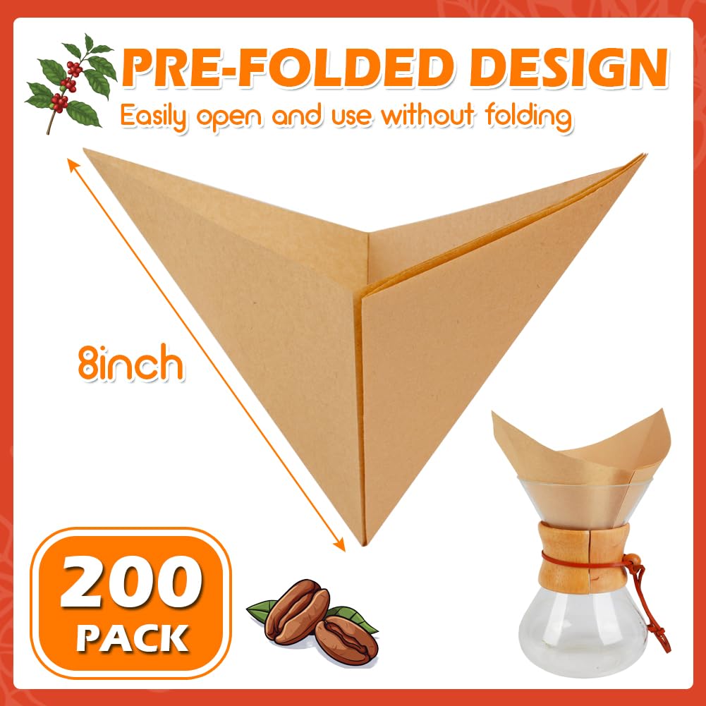 Pour over coffee filter placed in a cone brewer