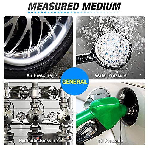0~60Psi Stainless Steel Liquid Filled Pressure Gauge 1