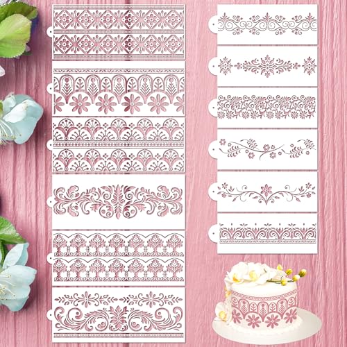 Cake Stencils Decorating for Baking (12 Count)