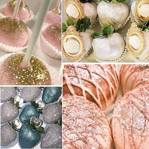Edible Glitter for Drinks Cakes Christmas Set