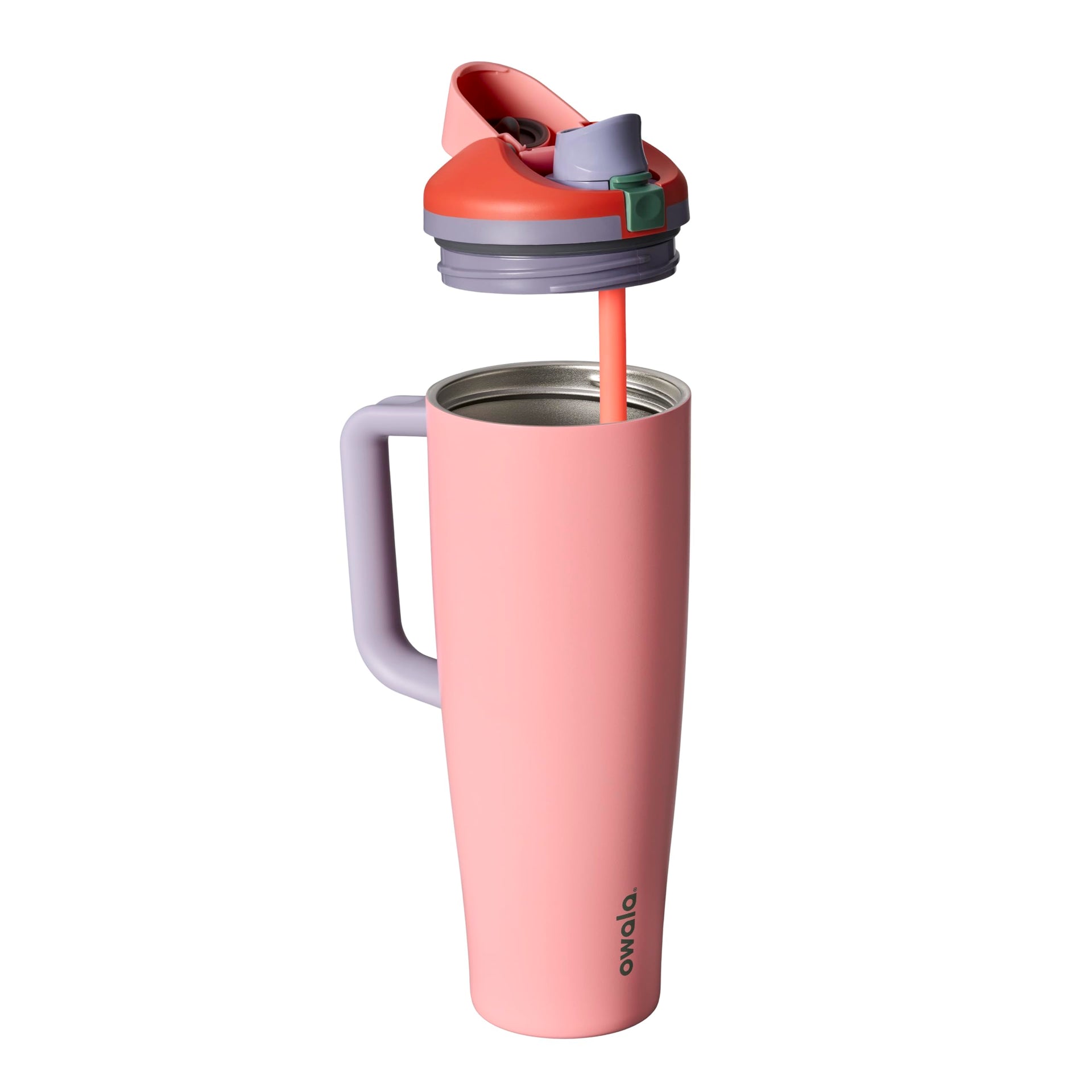 FreeSip Tumbler Stainless Steel Water Bottle 40 oz Sugar High