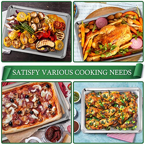 17.5 Inch Cookie Baking Sheet Pan with Wire Rack