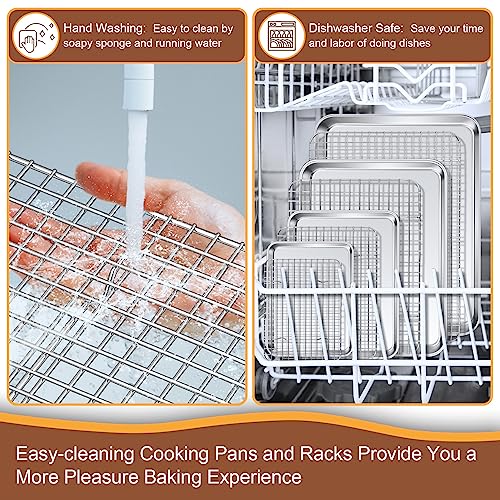 16 + 12.5 + 10.4 + 9 Inch Baking Sheet & Rack