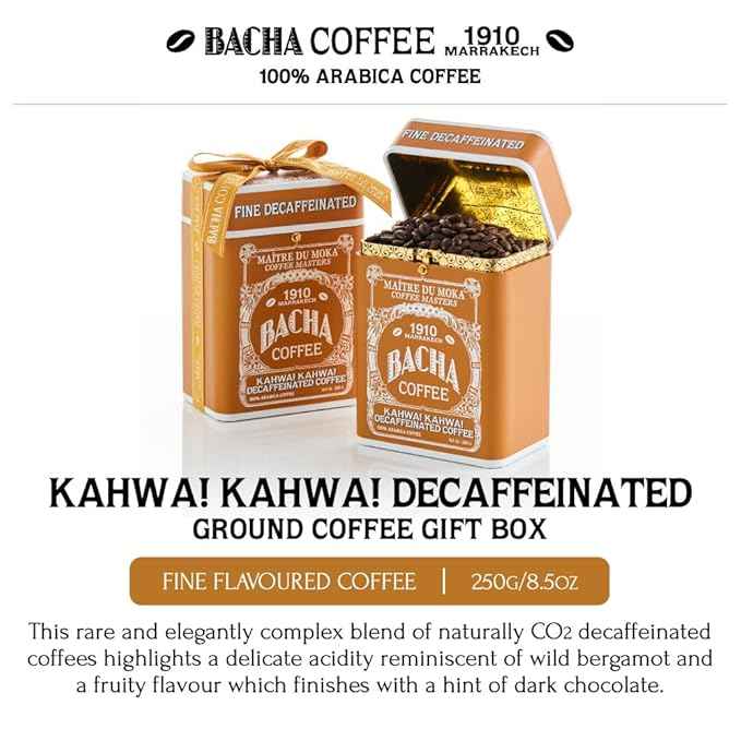 Bacha Coffee | Kahwa! Kahwa! Fine Flavoured, Whole Beans, Medium Dark Roast, 100% Arabica Specialty Coffee, 250g Signature Nomad Collection, Gift Box
