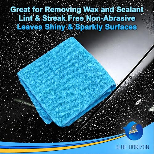 Blue Large Microfiber Cleaning Towels (36 Count)