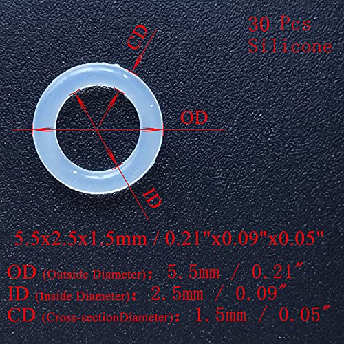 30 Pcs] Silicone O (30 Count)