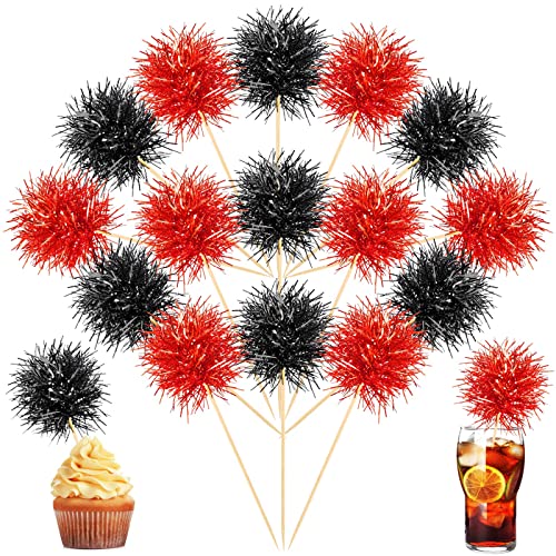 100 Pcs Halloween Foil Firework Cupcake Toppers