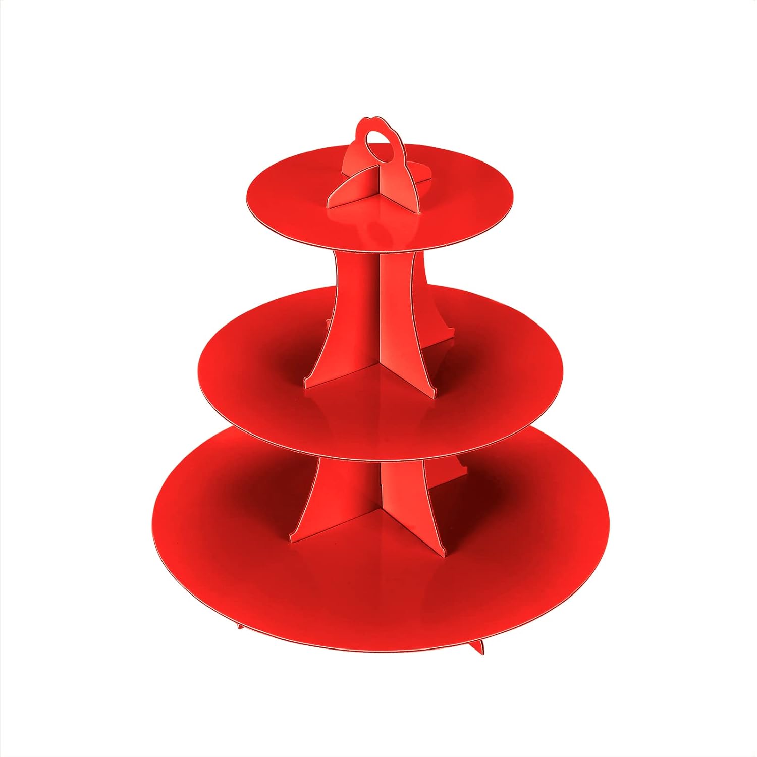 3-Tier Cupcake Stand, Cake Stand holder, Tiered DIY Cupcake Stand Tower for Dessert Table Displays, Birthday Theme Party Favors Decoration, Floral Tea Party, 12