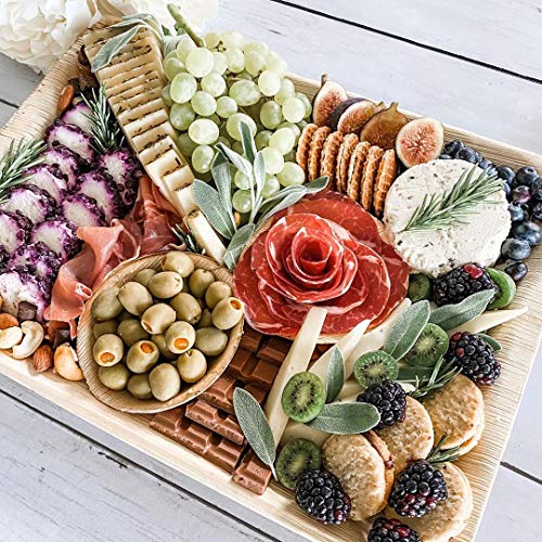 Disposable Bamboo 14" x 10" Trays (10 Count)