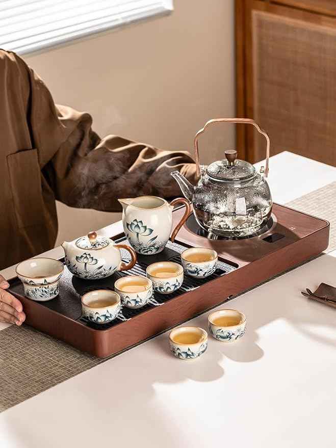 Fully Automatic Tea Tray Set, Electric Kettle and Brewing Station-suit6