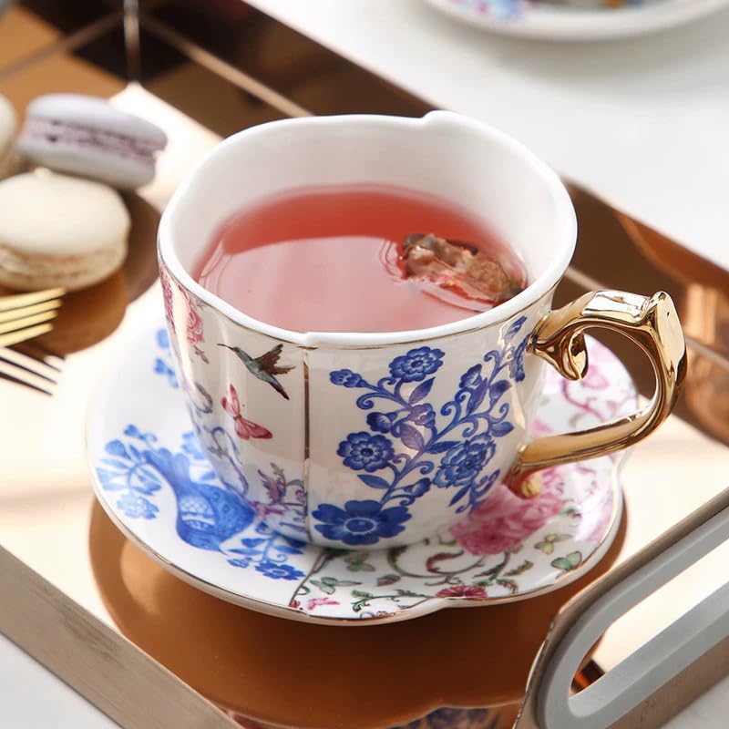 Tea Cups and Saucers Set of 2 (2 Count)