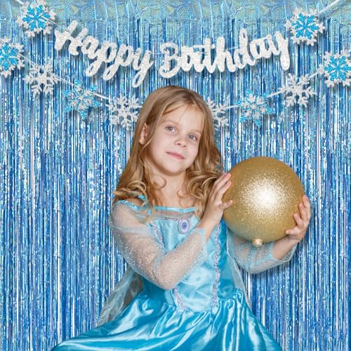 Light Blue Streamers Party Backdrop (2 Count)