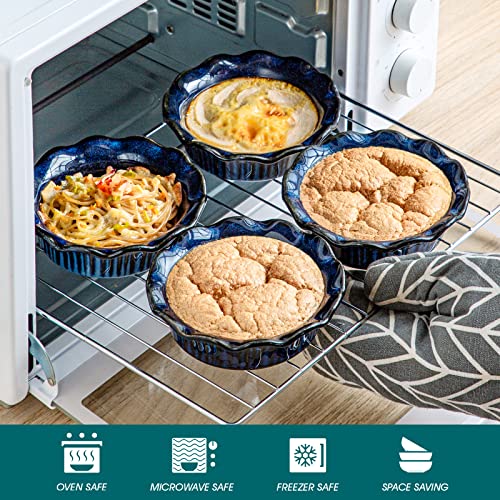 Ceramic Mini Pie Pans Set of 6 (6 count)