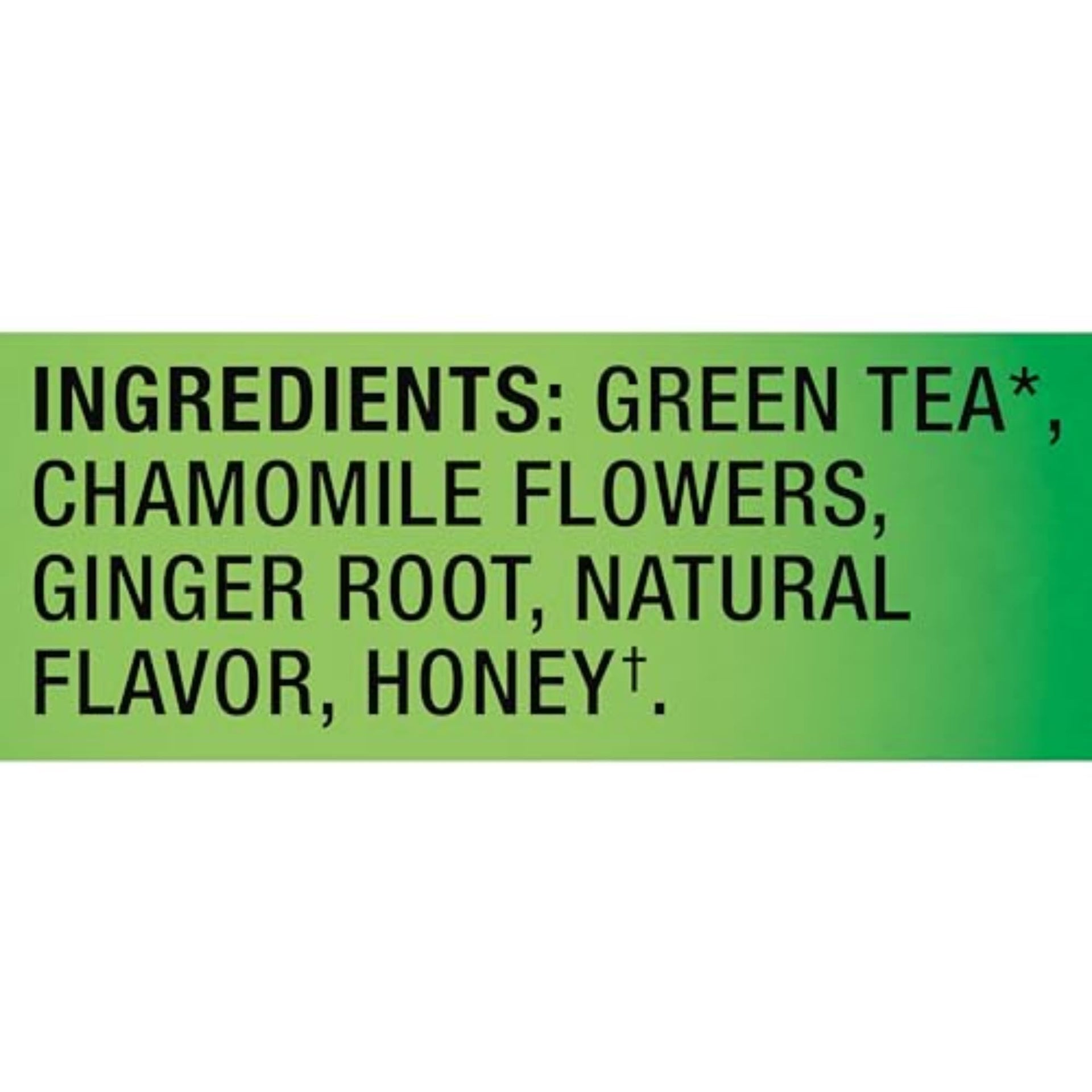 Honey Ginger Green Tea Bags (120 Count)
