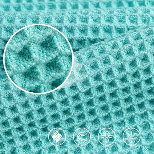 430 GSM Poly Blend Microfiber Quick Dry Waffle Bath Towel (4 Count)