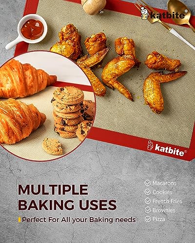 Silicone Baking Mat Set of 3 Red