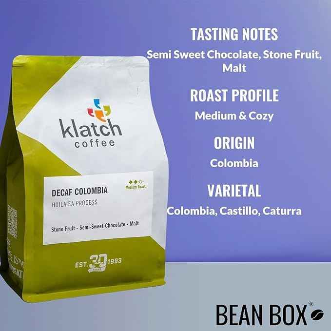 Bean Box Coffee Sampler - Decaf Roast, 4-Pack, Freshly Ground, Gourmet Coffee