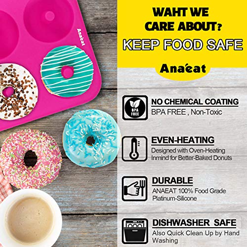 3 Pack Donut Pan Silicone Baking Mold (3 Count)