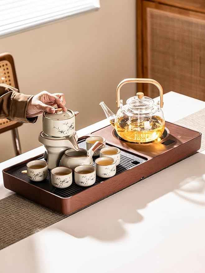 Fully Automatic Tea Tray Set, Electric Kettle and Brewing Station-suit9