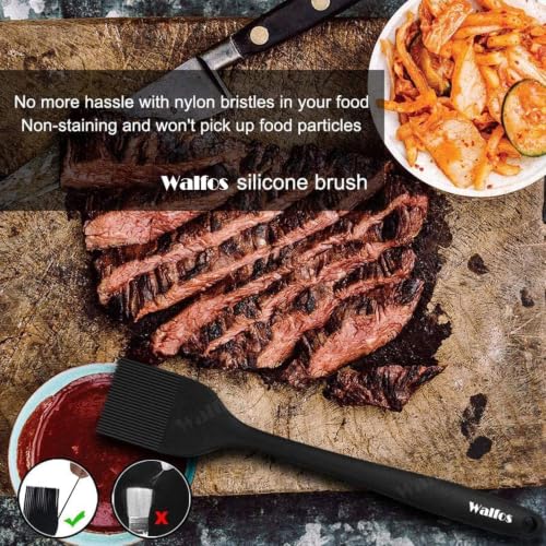 600°F Heat Resistant Silicone Basting Brushes BPA Free Pastry Brush (2 Count)