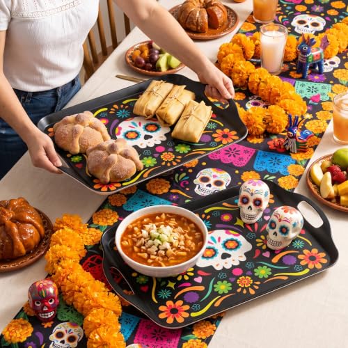 2 Pack Dia de Los Muertos Serving Trays (2 Count)