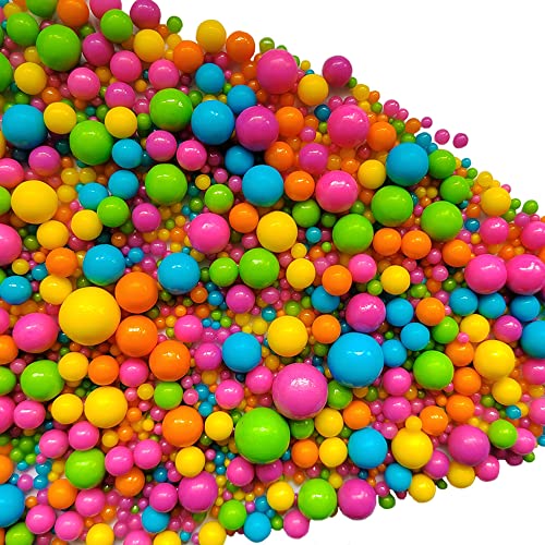 Edible Rainbow Sugar Pearls Candy Sprinkles 120G (4.23 Ounce)