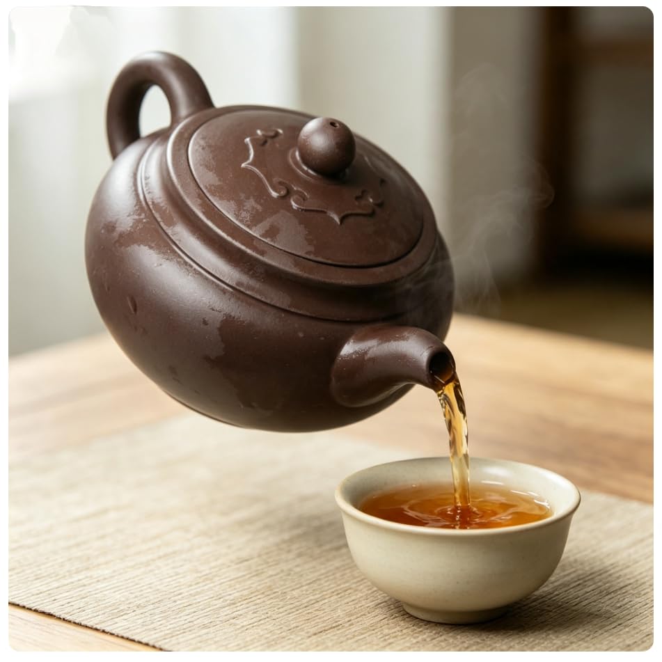 Teapot 10oz Red Brown Chinese Yixing Clay Pot Zisha Gongfu Tea
