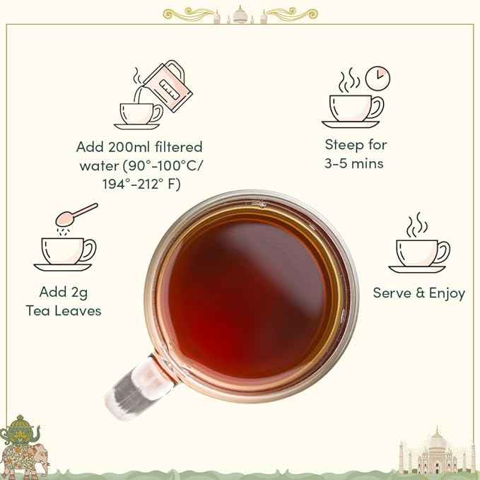 VAHDAM, Weekend In Taj Mahal Tea Gift Set Travel Edition Gift Box | 8 Varieties - Chai, Black, Herbal Tea | Gluten Free, Non GMO | Gifts for Women & Men
