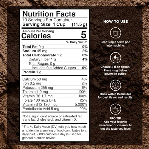 Slim Organic Medium Dark Roast Coffee Pods for Diet Support (24 Count)