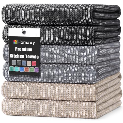 380 GSM Cotton Premium Kitchen Towels 6 Pack (6 Count)