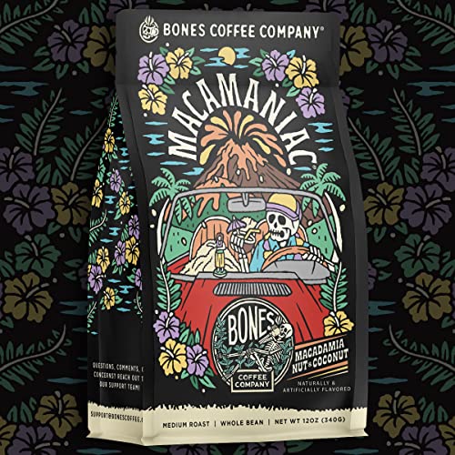 Macamaniac Macadamia and Coconut Flavored Coffee (12 Ounce)