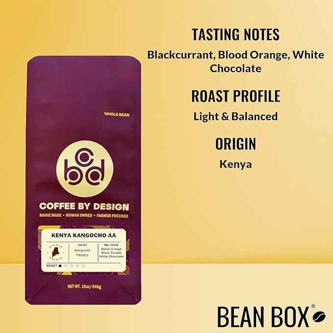 Bean Box Coffee Sampler - Single Origin, 4-Pack, Freshly Ground, Gourmet Coffee