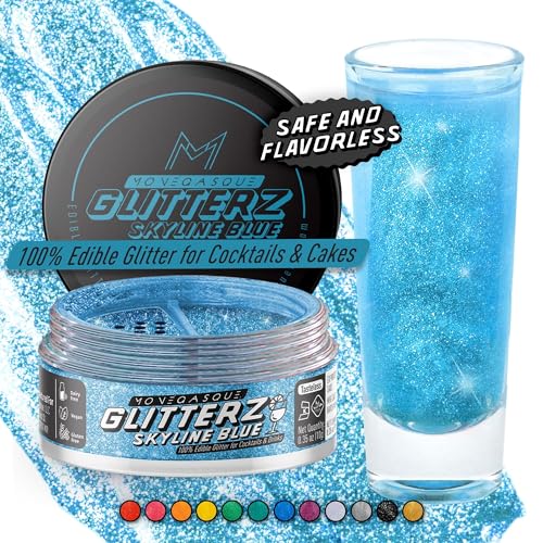 Skyline Blue Edible Glitter for Drinks & Cakes