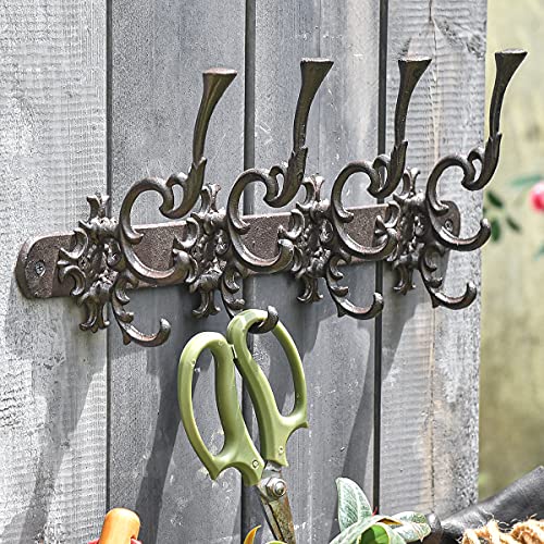 Vintage Cast Iron Wall Hook Rack