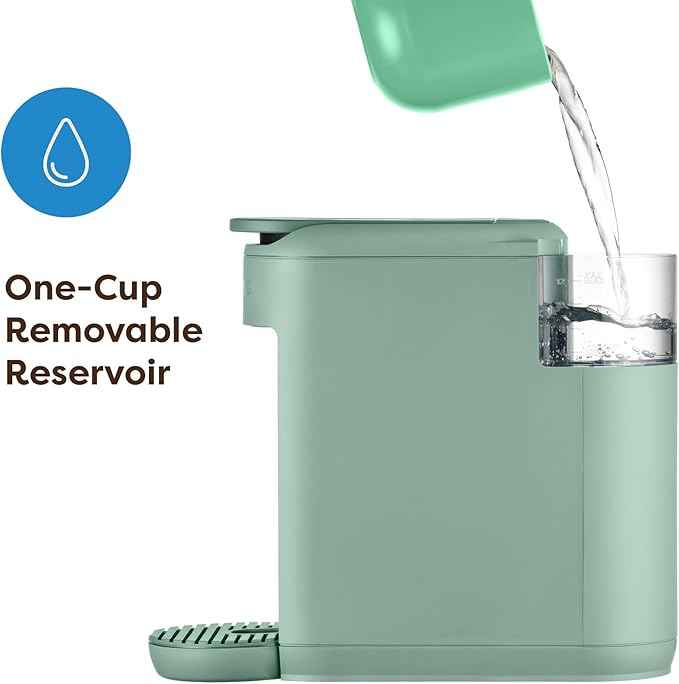 Keurig K-Mini Mate Single Serve K-Cup Pod Coffee Maker, Brews Up to 12 oz Cup, Compact Portable Coffee Machine for Small Spaces, Great for Dorms & Offices, Glamping Green