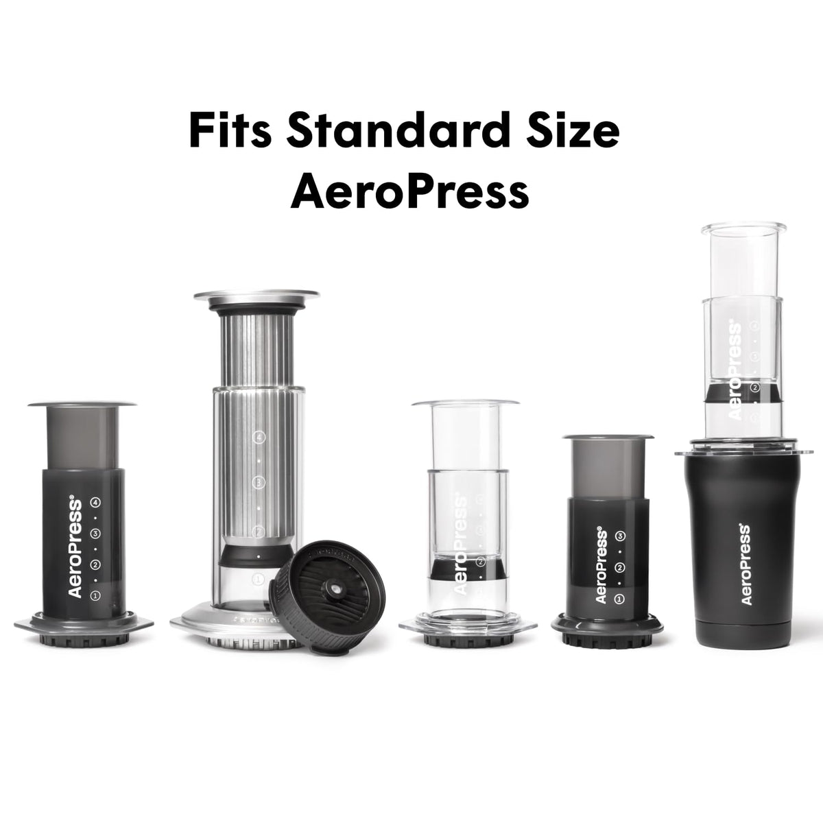 Compact black filter cap for manual coffee brewing