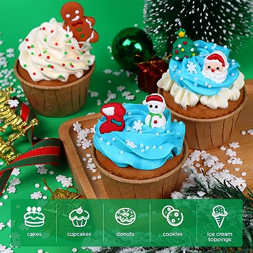 Edible Christmas Cake Decorations (38 Count)
