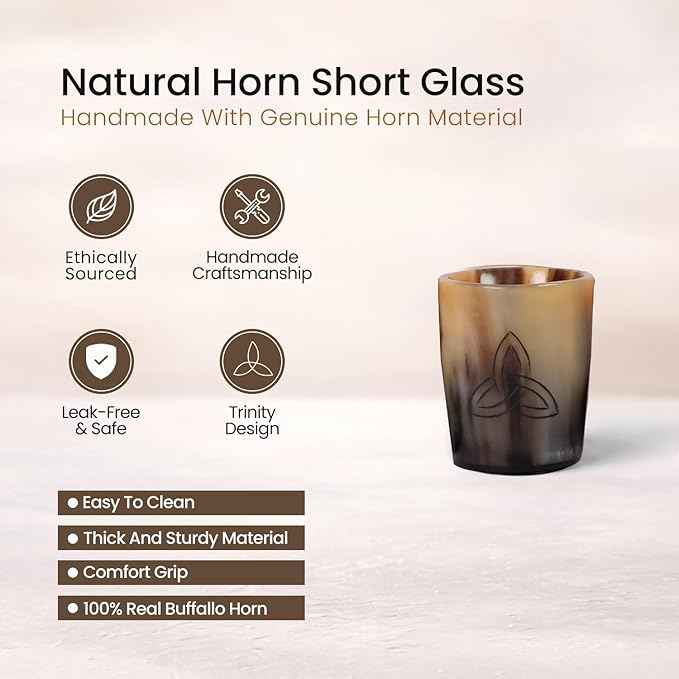 Handicrafts Home Viking Horn Shot Glasses Set of 12, Rustic Viking Drinkware Whiskey Shot Cups, Medieval Decor Gift Set for Groomsmen, Birthday Gifts for Men, Gifts for Dad, Room Decor for Men