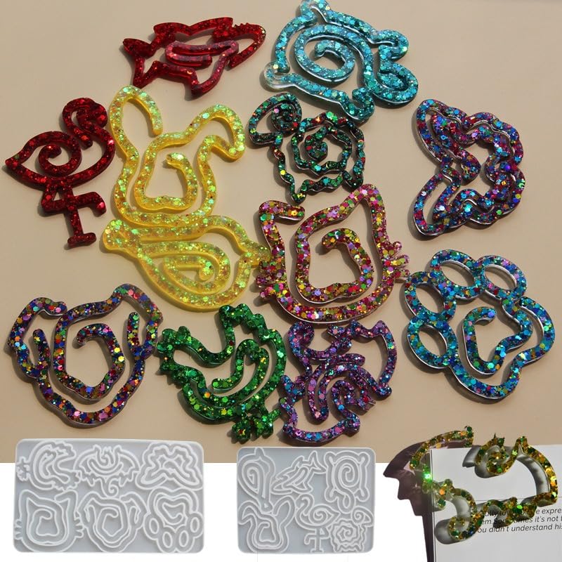 Animal Bookmark Silicone Mold Kit 12