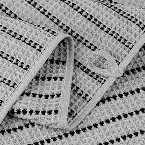 430 GSM Poly Blend Microfiber Quick Dry Waffle Bath Towel (4 Count)