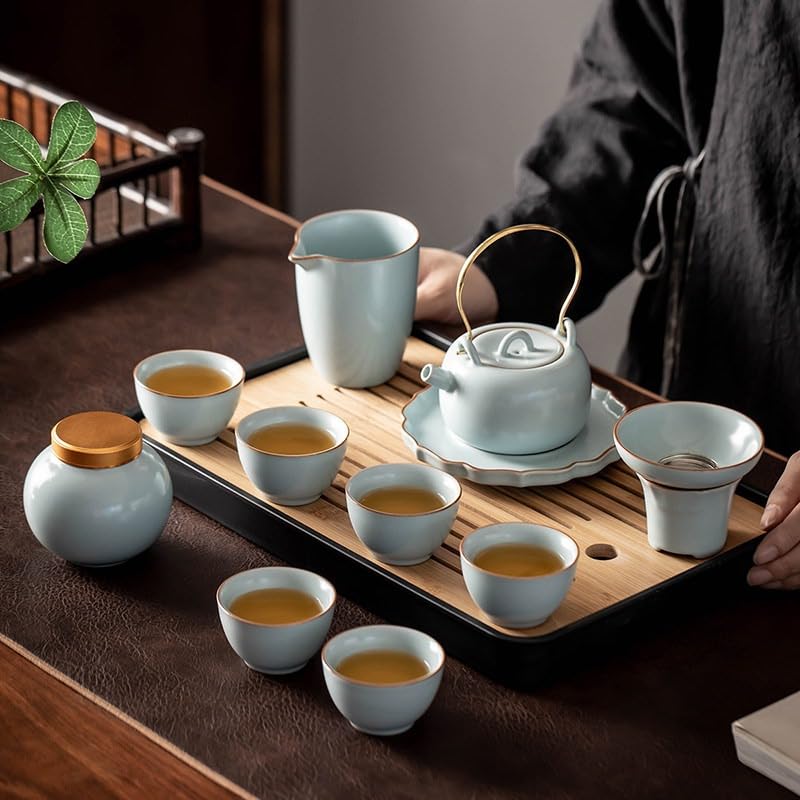 Sky Blue Ru Kiln Gongfu Tea Set